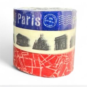 Paris Themed Japanese  Washi tape set of 3